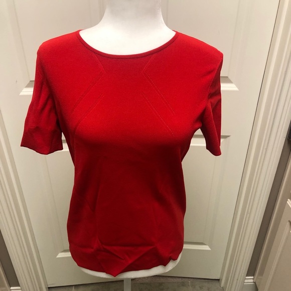 Beautiful Escada red sweater with subtle detail